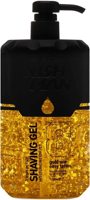Nishman skutimosi gelis 8 Fresh Active Gold One Easy Tattoo 1000ml