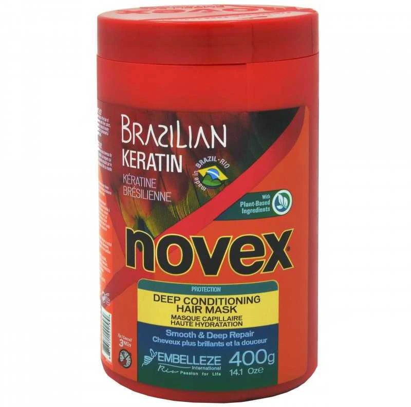 Novex Brazilian Keratin Deep Hair Mask plaukų kaukė su keratinu, 400g