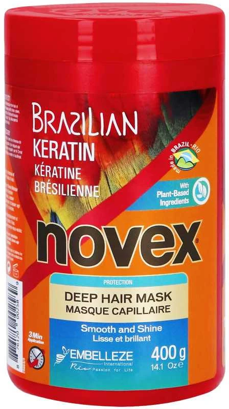Novex Brazilian Keratin Deep Hair Mask plaukų kaukė su keratinu, 400g