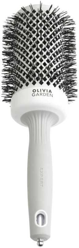 Plaukų šepetys džiovinimui Olivia Garden Expert Blowout Shine Baltas&Pilkas 55 mm
