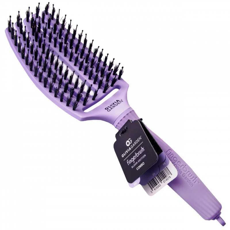 Plaukų šepetys džiovinimui Olivia Garden Fingerbrush Lavender Medium