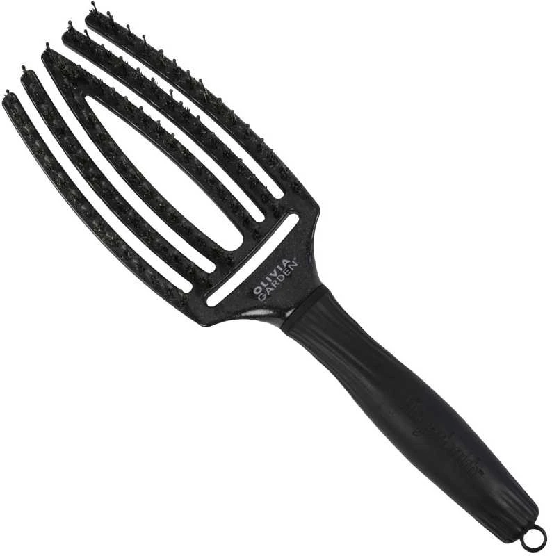 Plaukų šepetys džiovinimui Olivia Garden Fingerbrush Žalias Emerald Medium