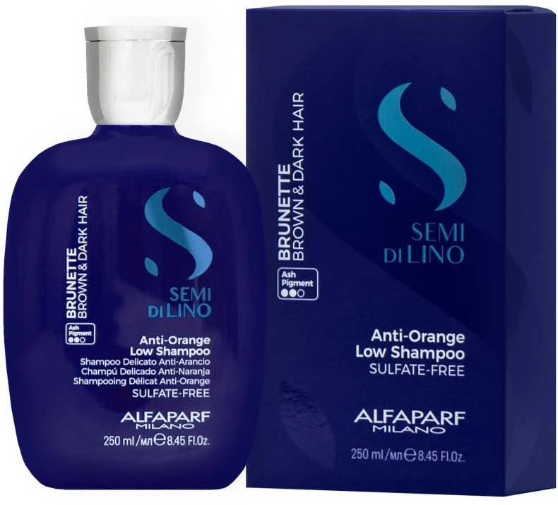 Alfaparf Milano Semi Di Lino Brunette Brown y Dark šampūnas 250ml