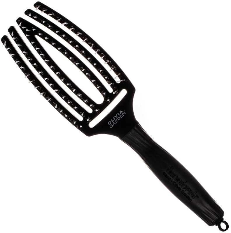 Plaukų šepetys džiovinimui Olivia Garden Fingerbrush Hot Rožinė Medium