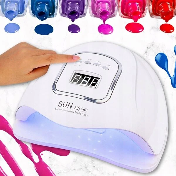 Profesionali, UV LED lempa nagams SUN X5 Max, balta