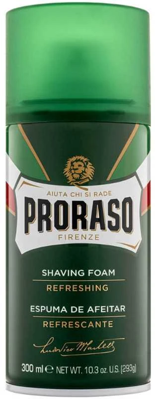 Proraso Green Line Shaving Foam Gaivinančios skutimosi putos, 300 ml