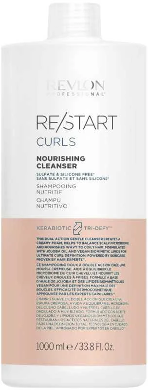 "Revlon Re-Start Curls maitininantis Valiklis" garbanotų plaukų šampūnas 1000 ml