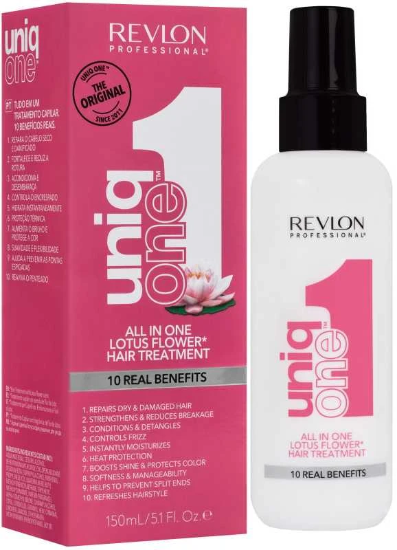 Purškiama nenuplaunama plaukų kaukė Revlon Uniq One Flor De Loto 150ml