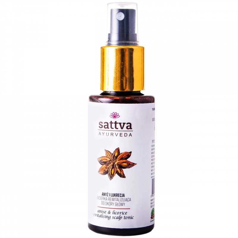 Plaukų ir galvos odos tonikas Anyžiai ir Saldymedis, Sattva Ayurveda, 100ml