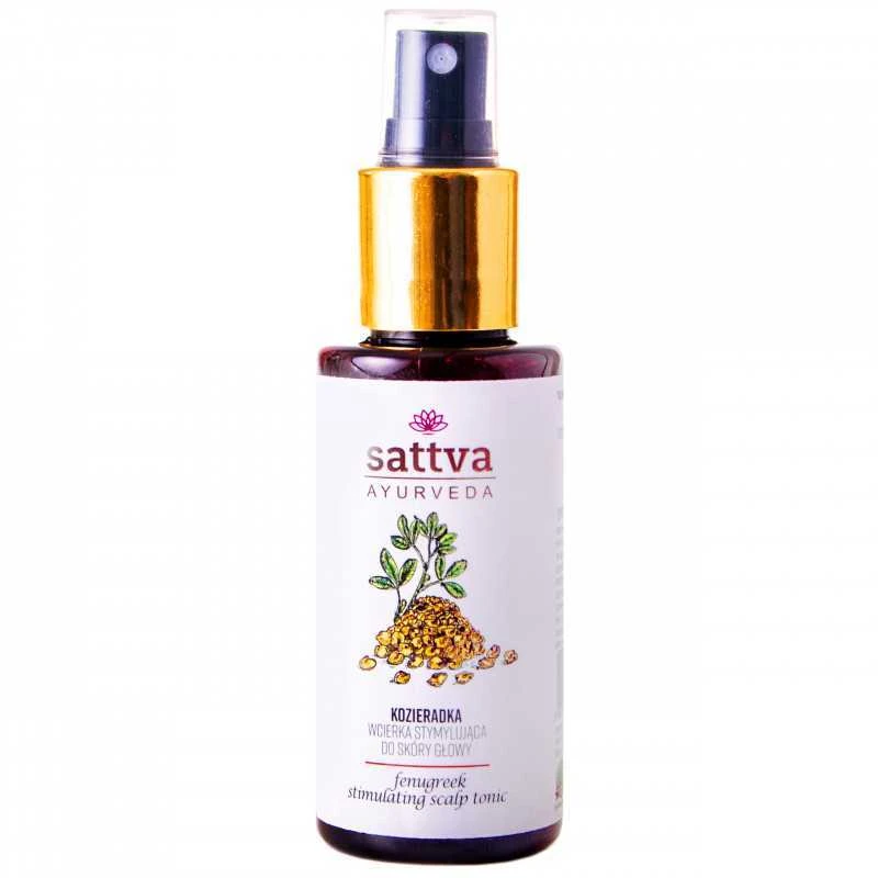 Plaukų ir galvos odos tonikas su ožrage Fenugreek, Sattva Ayurveda, 100ml