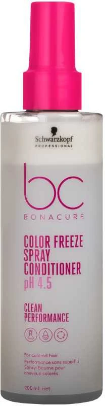 Purškiamas plaukų kondicionierius Schwarzkopf Bonacure Color Freeze Purškiklis Conditioner pH 4.5 200 ml