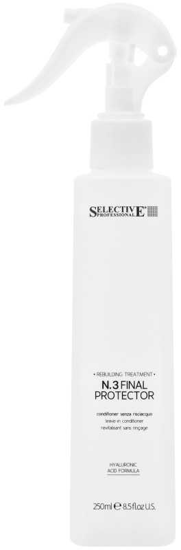 Selective Professional REBUILDING Nr.3 FINAL PROTECTOR Nenuplaunamas apsauginis kondicionierius su hialurono rūgštimi 250ml