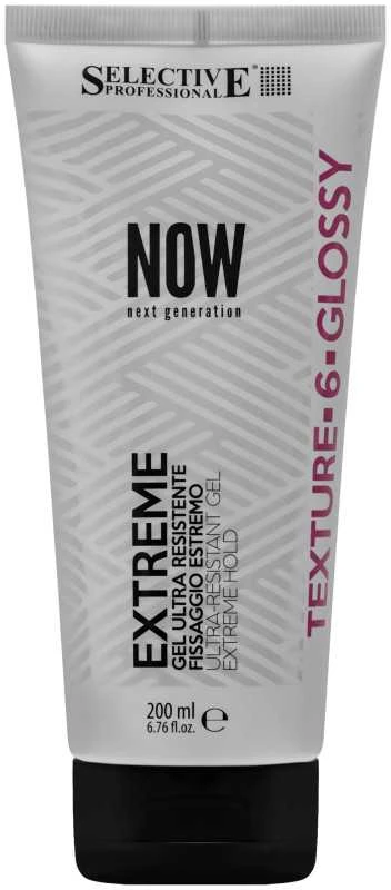 Selective Professional Now EXTREME GEL Ypač stiprios fiksacijos ir atsparumo plaukų želė, 200 ml
