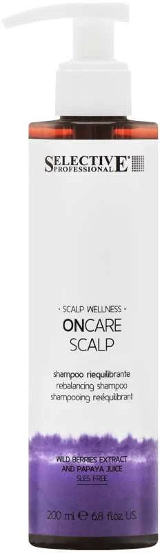 Selective Professional ON CARE SCALP REBALANCING šampūnas riebiai galvos odai, 200 ml