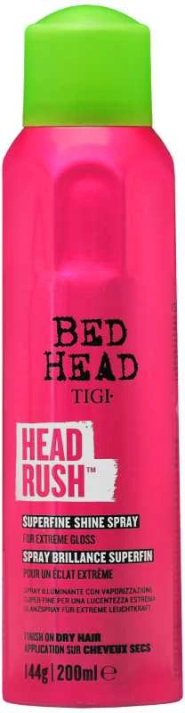 Tigi Bed Head Headrush Superfine Shine Purškiklis plaukų priemonė suteikianti spindesio 200ml