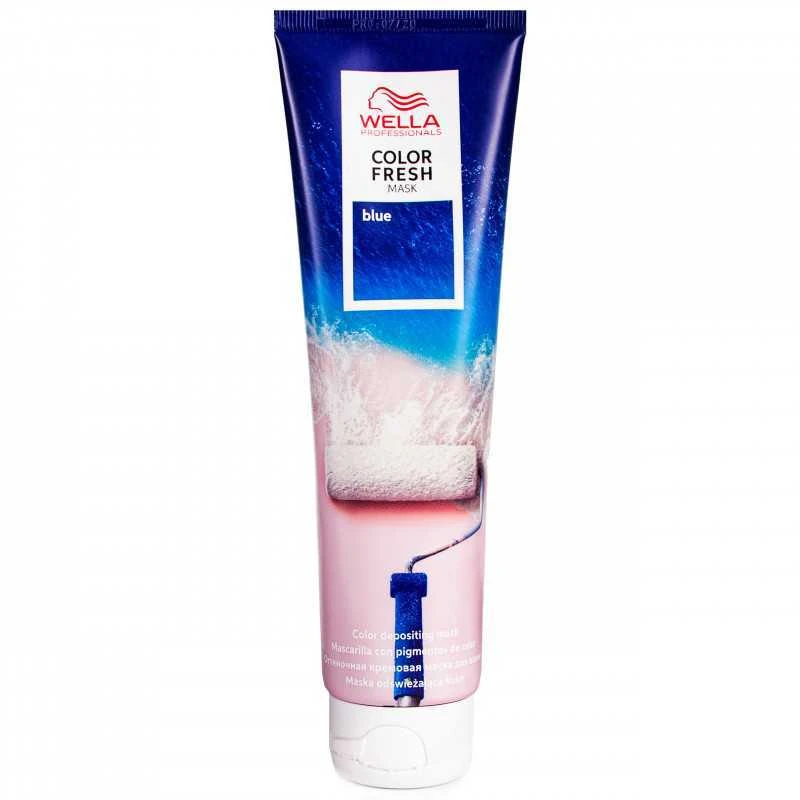Kaukė suteikianti atspalvį plaukams Wella Color Fresh Mask 150 ml - Mėlyna