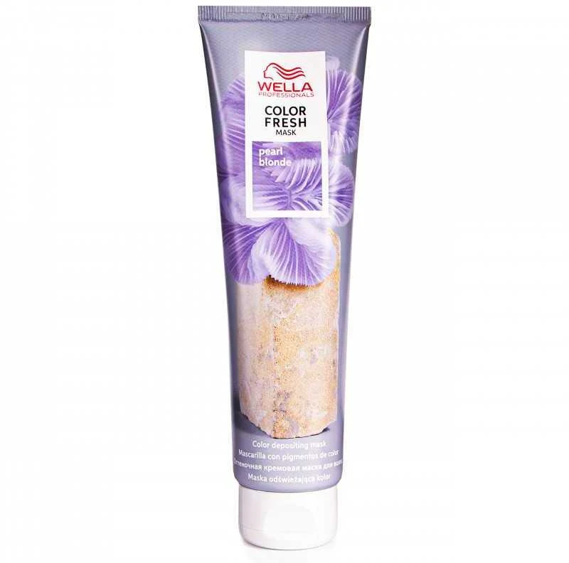 Kaukė suteikianti atspalvį plaukams Wella Color Fresh Mask 150 ml - Pearl Skirtas šviesiems plaukams