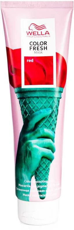 Kaukė suteikianti atspalvį plaukams Wella Color Fresh Mask 150 ml - Raudona