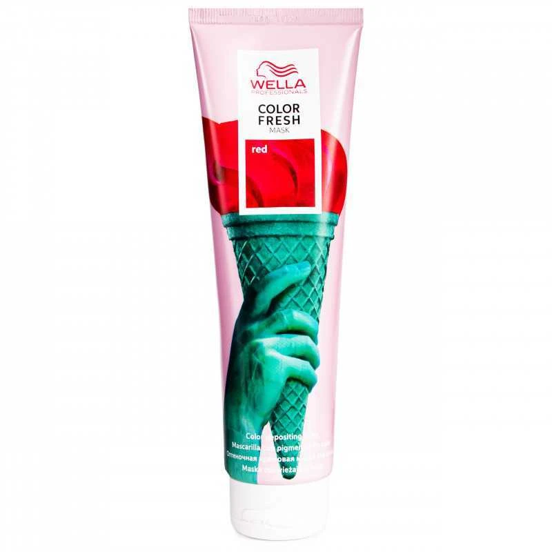 Kaukė suteikianti atspalvį plaukams Wella Color Fresh Mask 150 ml - Raudona