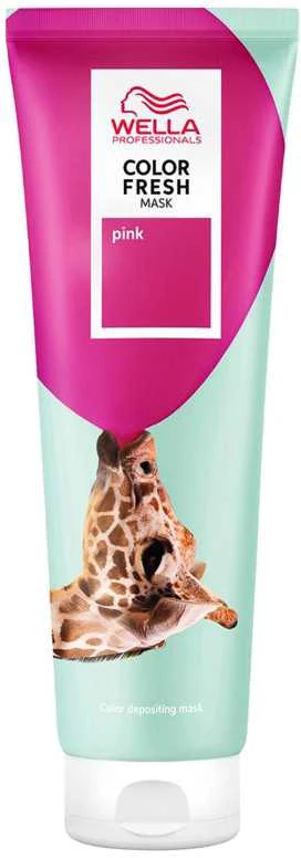 Kaukė suteikianti atspalvį plaukams Wella Color Fresh Mask 150 ml - Rožinė
