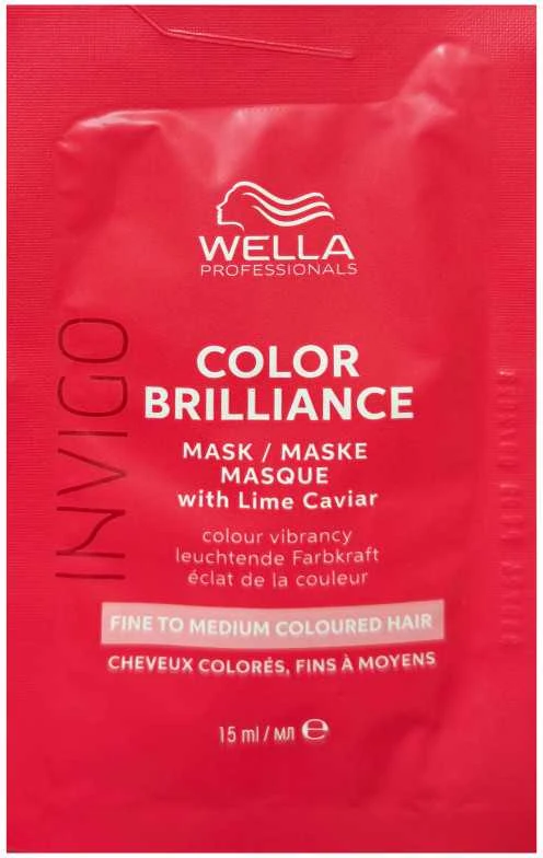 Kaukė plaukams Wella Professionals Invigo Color Brilliance Fine to Medium Coloured Hair Mask 15 ml