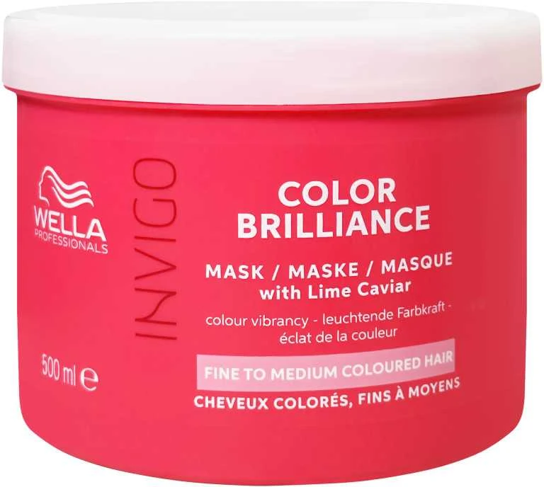 Wella Invigo Color Brilliance kaukė ploniems plaukams, 500 ml