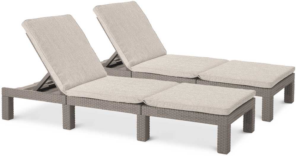 2-jų lauko gultų komplektas DAYTONA DELUXE, Cappuccino