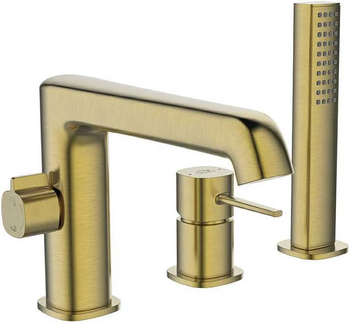 3 dalių vonios maišytuvas Laveo Pola, Brushed Gold