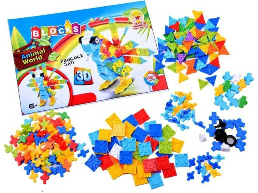 3D blokelių rinkinys, 227 el.