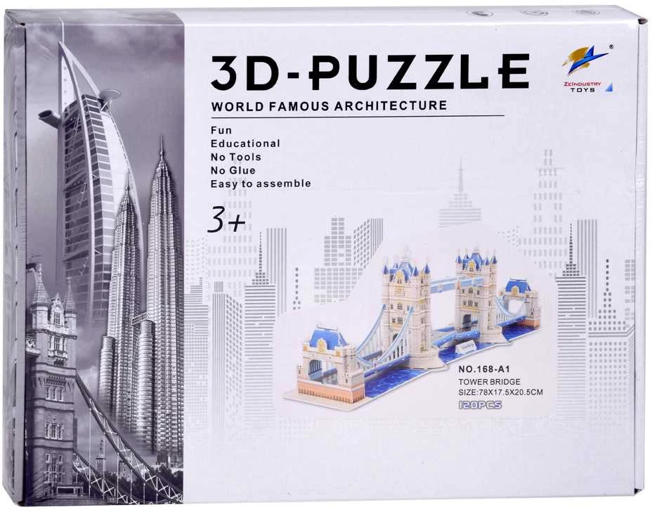 3D dėlionė Tower Bridge, 120 d.