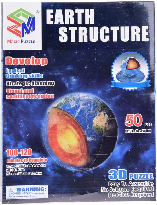 3D dėlionė Žemės planeta, 50 d.