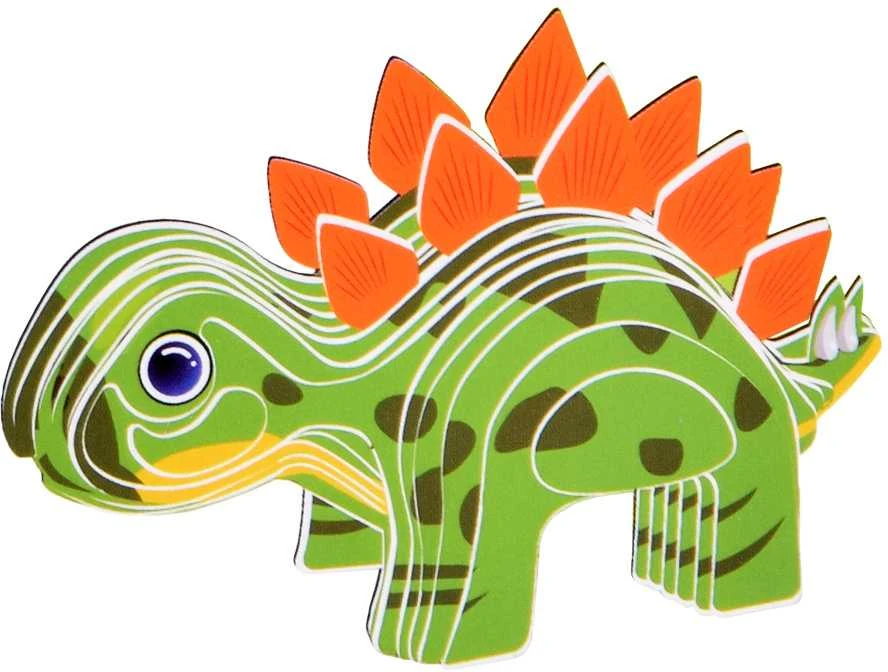3D kartoninė dėlionė – dinozauras Stegosaurus