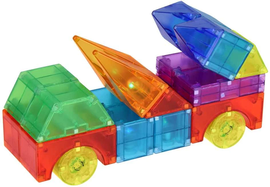 3D magnetinių kaladėlių rinkinys, 64 vnt.
