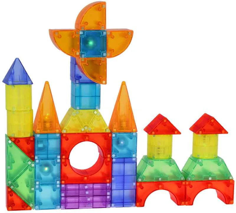 3D magnetinių kaladėlių rinkinys, 64 vnt.