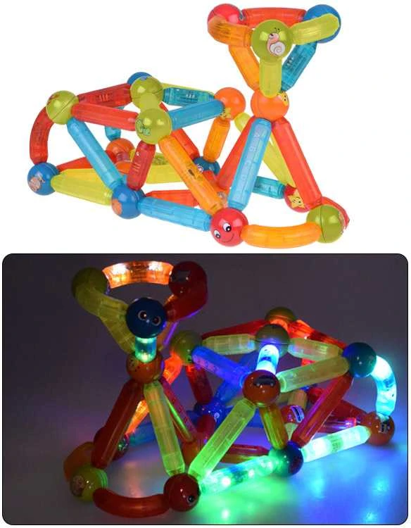 3D magnetinių kaladėlių rinkinys, 76 vnt.