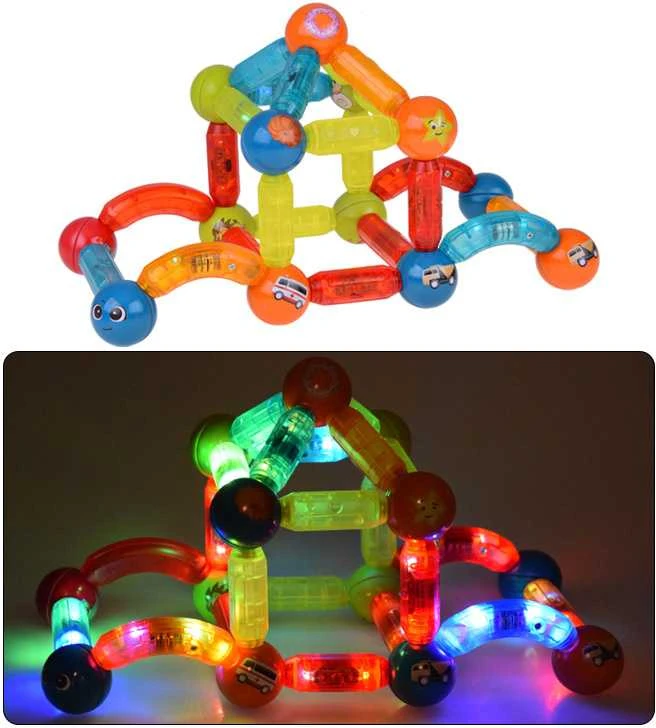 3D magnetinių kaladėlių rinkinys, 76 vnt.