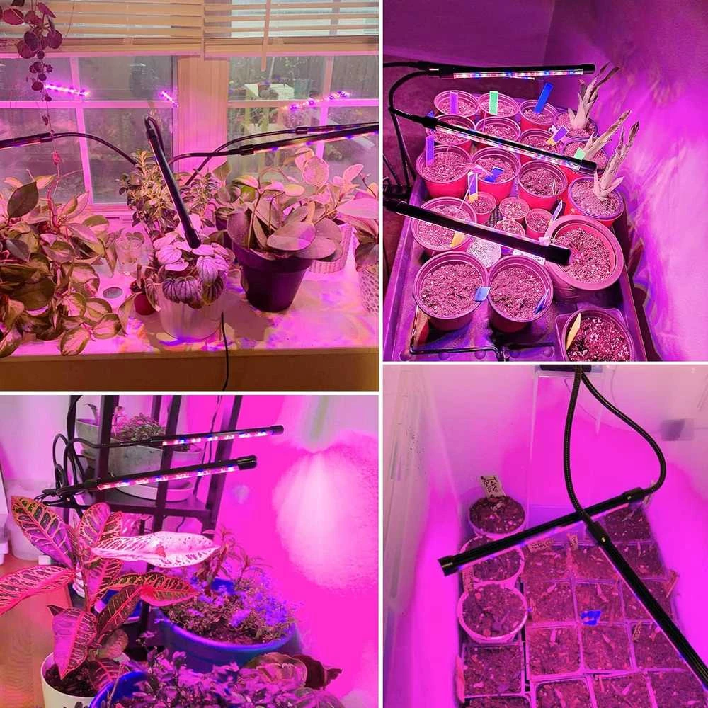 60 LED lempa augalų augimui su laikmačiu