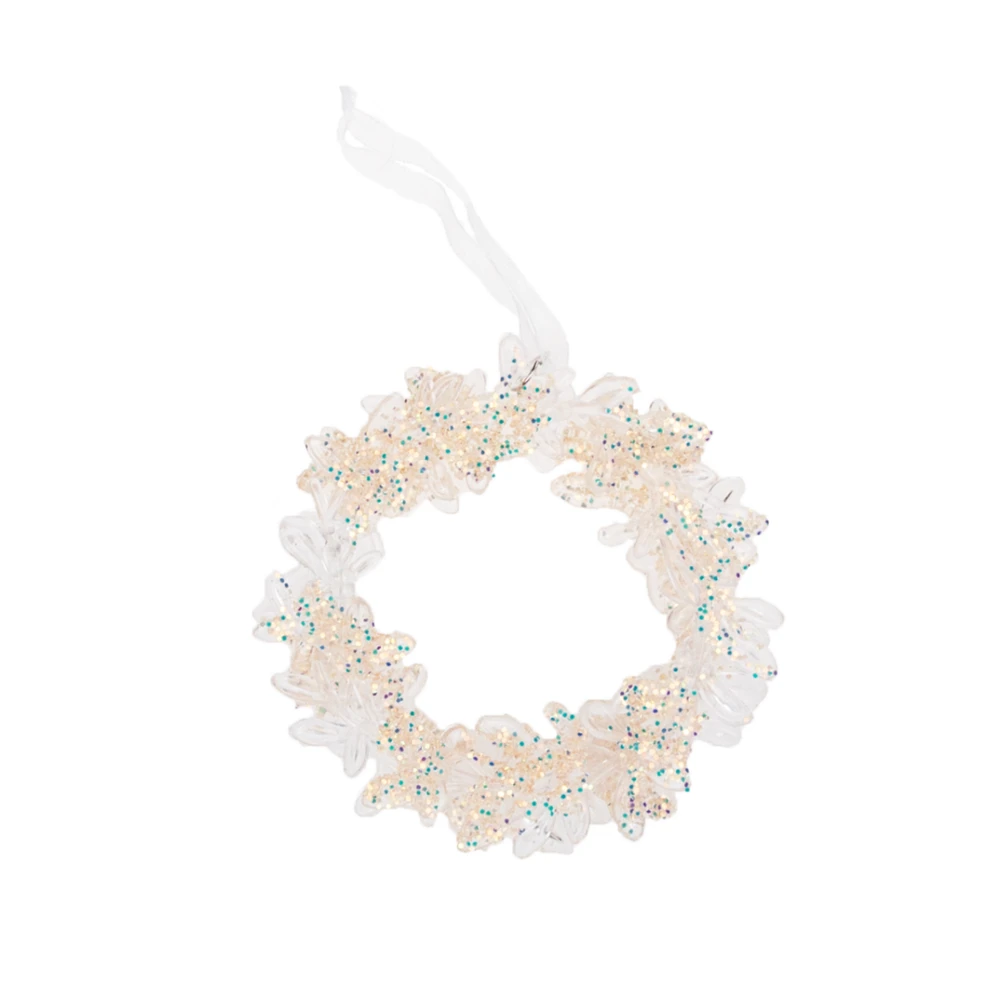 Akrilinė pakabinama dekoracija Vainikas, 11 cm