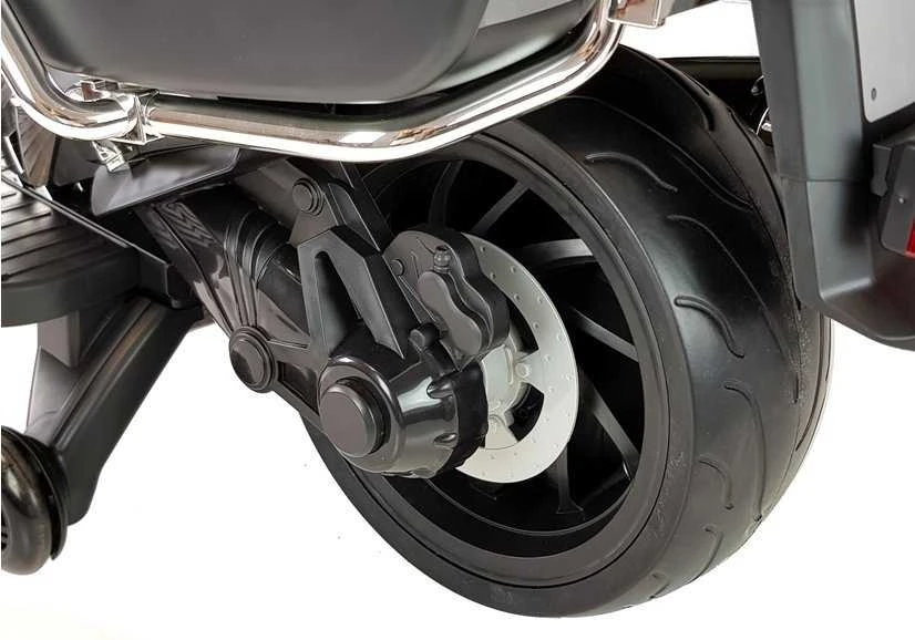 Akumuliatorinis motociklas vaikams BMW R1200 Police, baltas