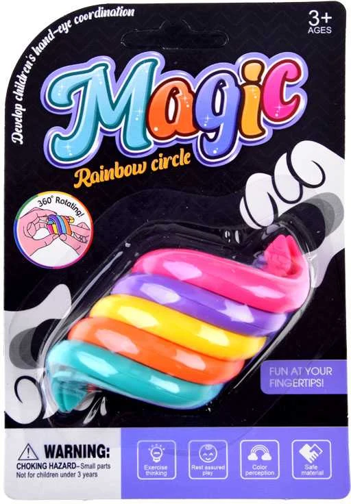 Antistresinis žaislas magiškoji vaivorykštės spiralė, 1 vnt.