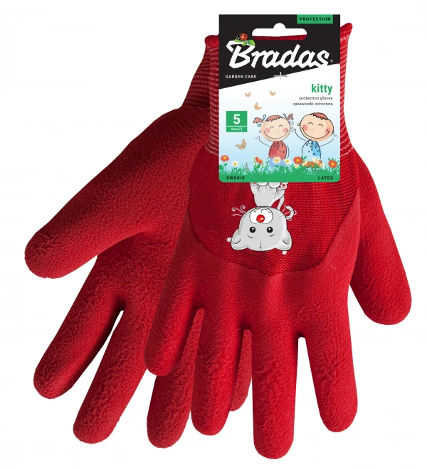 Apsauginės darbo pirštinės Bradas KITTY, 4 dydis, 6 vnt.