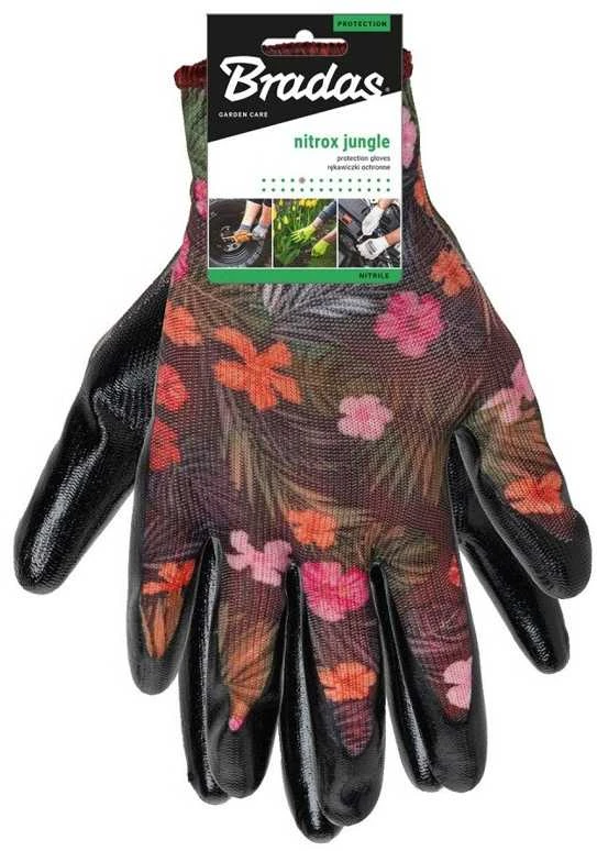 Apsauginės darbo pirštinės Bradas NITROX JUNGLE, 8 dydis, 6 vnt.