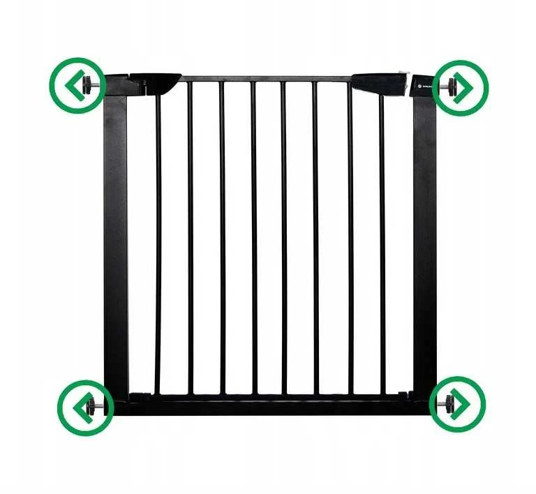 Apsauginiai varteliai SafeLock, iki 104-110 cm, juoda