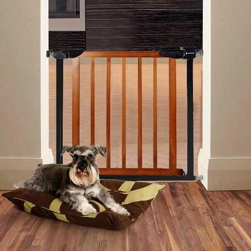 Apsauginiai varteliai SafeLockPro Wood, iki 110-117 cm, juoda/ruda