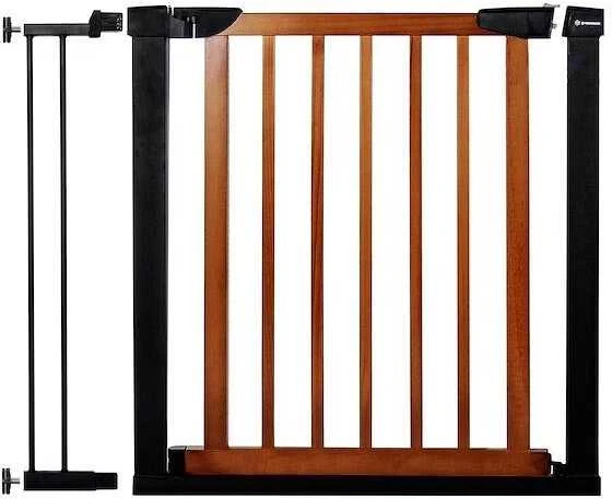 Apsauginiai varteliai SafeLockPro Wood, iki 90-96 cm, juoda/ruda