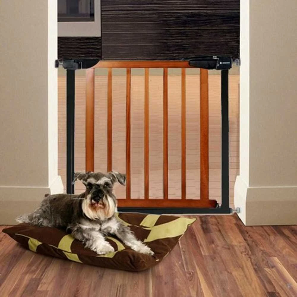 Apsauginiai varteliai SafeLockPro Wood, iki 90-96 cm, juoda/ruda