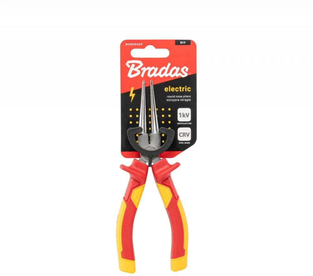 Apvalios replės Bradas ELECTRIC HOME & GARAGE, 165 mm 1kV