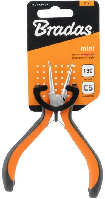 Apvalios replės Bradas MINI HOME & GARAGE, 130 mm, nikeliuotos