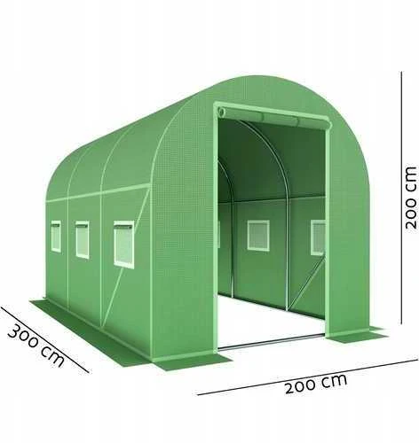 Arkinis šiltnamis su orlaidėmis 2x3 (6m2)