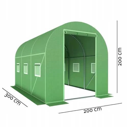 Arkinis šiltnamis su orlaidėmis 2x3 (6m2)